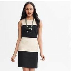 Banana Republic Colorblock Stripe Dress w/ POCKETS